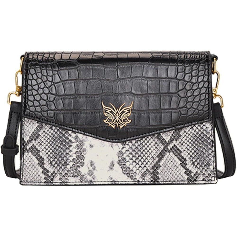 Women Leather Crossbody Shoulder Bag Small Clutch Crocodile Snake Print